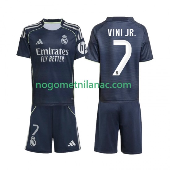 Dres Real Madrid Vinicius Junior 7 Gostujući 2025-2026 Kratkih Rukava - Dječji
