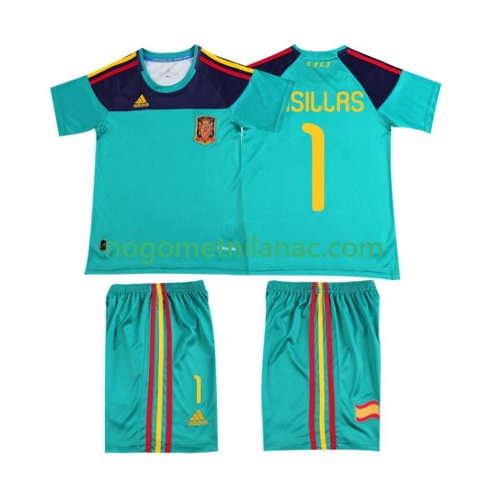 Dres Španjolska Casillas 1 Retro Domaći 2010 Kratkih Rukava - Dječji