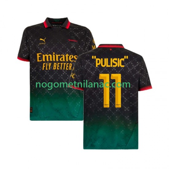Dres AC Milan Christian Pulisic 11 Četvrti 2024-2025 Kratkih Rukava - Muški