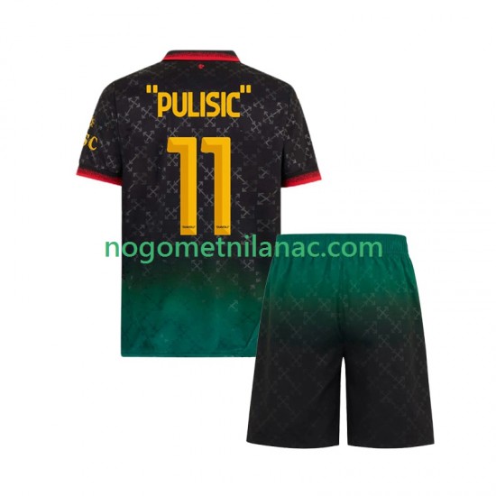 Dres AC Milan Christian Pulisic 11 Četvrti 2024-2025 Kratkih Rukava - Dječji