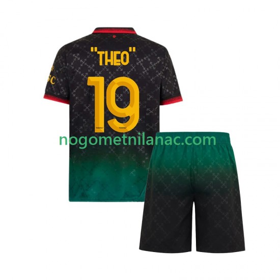 Dres AC Milan THEO 19 Četvrti 2024-2025 Kratkih Rukava - Dječji