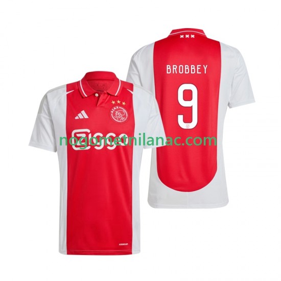 Dres AFC Ajax Brian Brobbey 9 Domaći 2024-2025 Kratkih Rukava - Muški