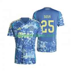 Dres AFC Ajax Wout Weghorst 25 Gostujući 2024-2025 Kratkih Rukava - Muški Dres AFC Ajax Wout Weghorst 25 Gostujući 2024-2025 Kratkih Rukava - Muški