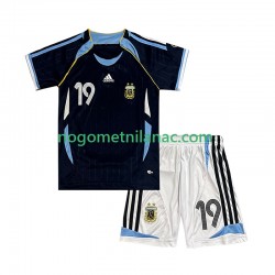 Dres Argentina Lionel Messi 19 Retro Gostujući 2006 Kratkih Rukava - Dječji