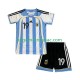 Dres Argentina Lionel Messi 19 Retro Domaći 2006 Kratkih Rukava - Dječji
