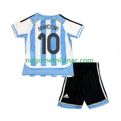 Dres Argentina Maradona 10 Retro Domaći 2006 Kratkih Rukava - Dječji