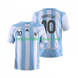 Dres Argentina Maradona 10 Retro Domaći 2006 Kratkih Rukava - Muški Dres Argentina Maradona 10 Retro Domaći 2006 Kratkih Rukava - Muški