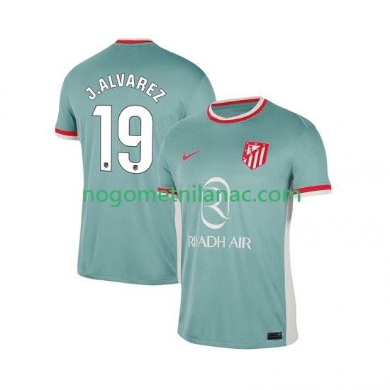 Dres Atlético Madrid Julian Alvarez 19 Gostujući 2024-2025 Kratkih Rukava - Muški