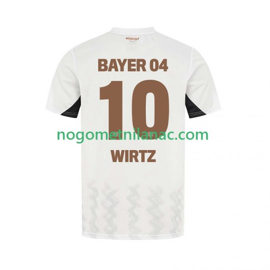 Dres Bayer 04 Leverkusen Florian Wirtz 10 Gostujući 2024-2025 Kratkih Rukava - Muški