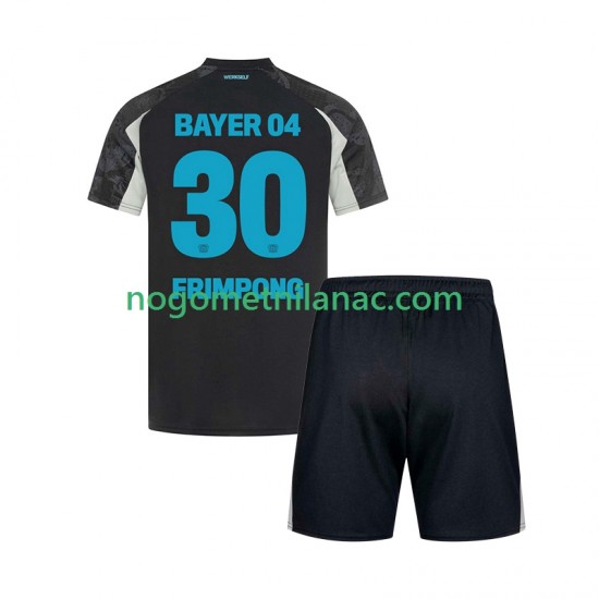 Dres Bayer 04 Leverkusen Frimpong 30 Treći 2024-2025 Kratkih Rukava - Dječji