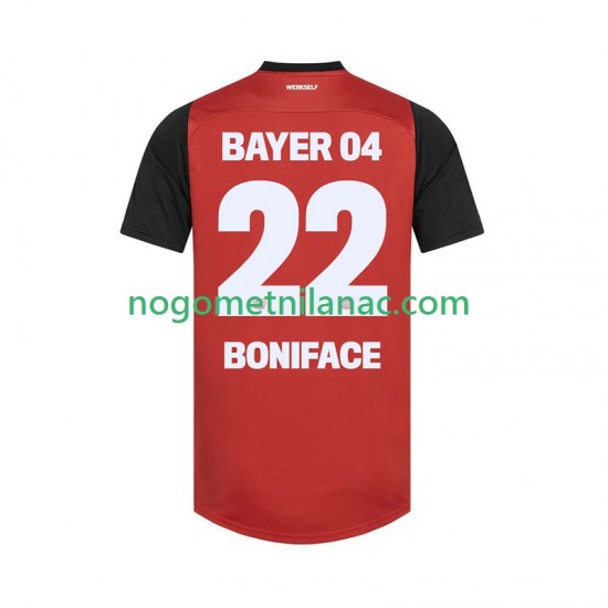 Dres Bayer 04 Leverkusen Victor Boniface 22 Domaći 2024-2025 Kratkih Rukava - Muški