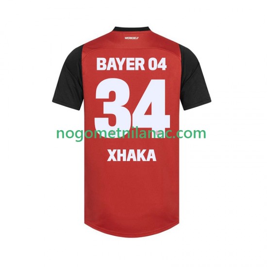 Dres Bayer 04 Leverkusen XHAKA 34 Domaći 2024-2025 Kratkih Rukava - Muški