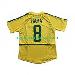 Dres Brazil KAKA 8 Retro Domaći 2002 Kratkih Rukava - Muški Dres Brazil KAKA 8 Retro Domaći 2002 Kratkih Rukava - Muški