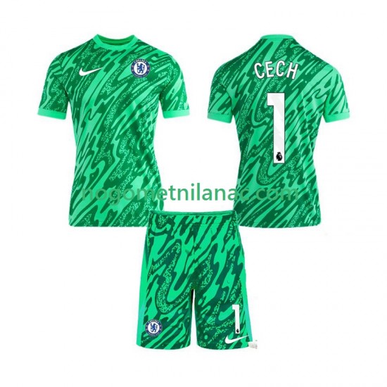 Golmanski Dres - Dres Chelsea CECH 1 Treći 2024-2025 Kratkih Rukava - Dječji
