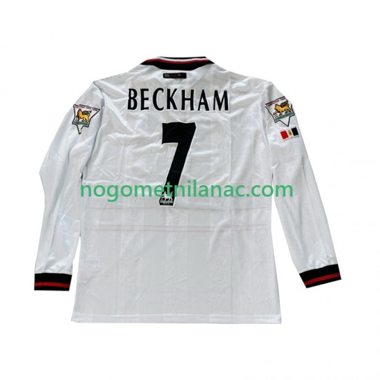 Dres Manchester United Beckham 7 Retro Gostujući 1998 1999 Dugim Rukavima - Muški
