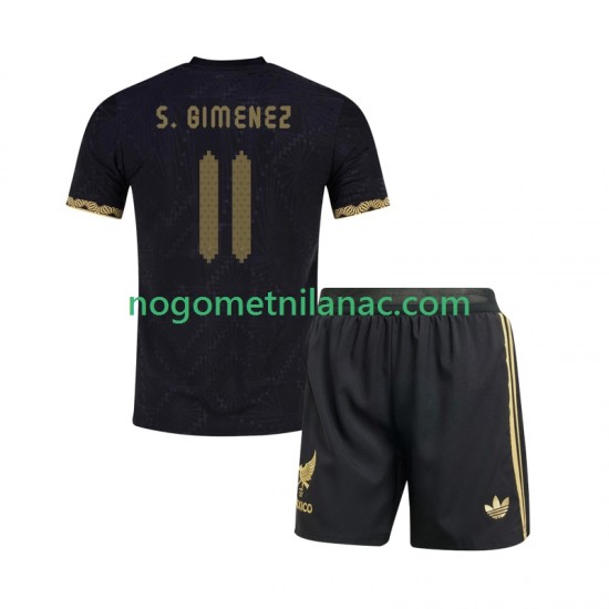 Dres Meksiko Santiago Gimenez 11 Gold Cup Domaći 2025 Kratkih Rukava - Dječji
