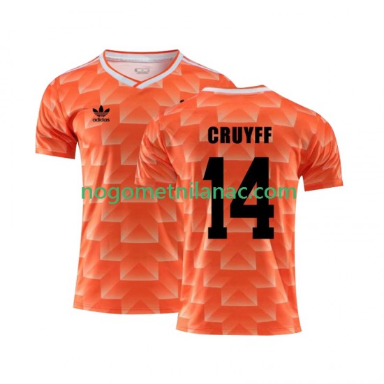 Dres Nizozemska Cruyff 14 1988 Retro Domaći Kratkih Rukava - Muški