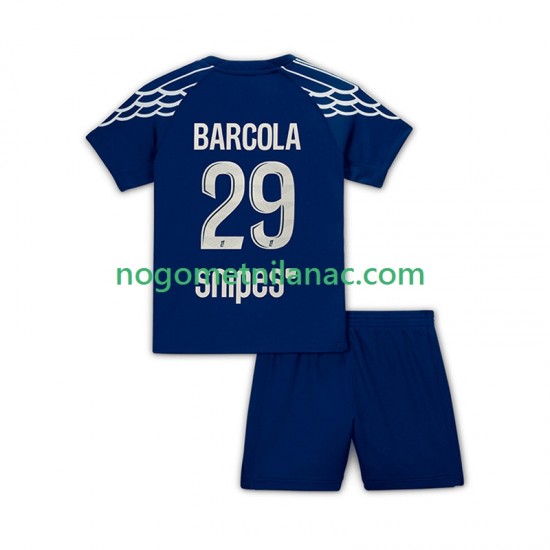 Dres Paris Saint-Germain Bradley Barcola 29 Četvrti 2024-2025 Kratkih Rukava - Dječji