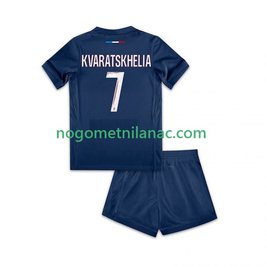 Dres Paris Saint-Germain Khvicha Kvaratskhelia 7 Domaći 2024-2025 Kratkih Rukava - Dječji