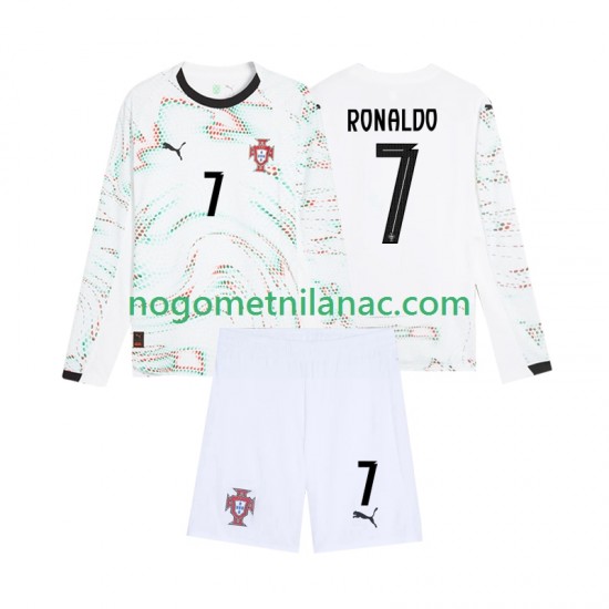 Dres Portugal Cristiano Ronaldo 7 Gostujući 2025 Dugim Rukavima - Dječji