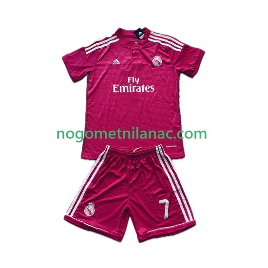 Dres Real Madrid Cristiano Ronaldo 7 2014 2015 Retro Gostujući Kratkih Rukava - Dječji