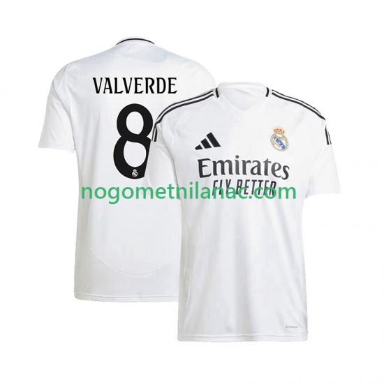 Dres Real Madrid Federico Valverde 8 Domaći 2024-2025 Kratkih Rukava - Muški