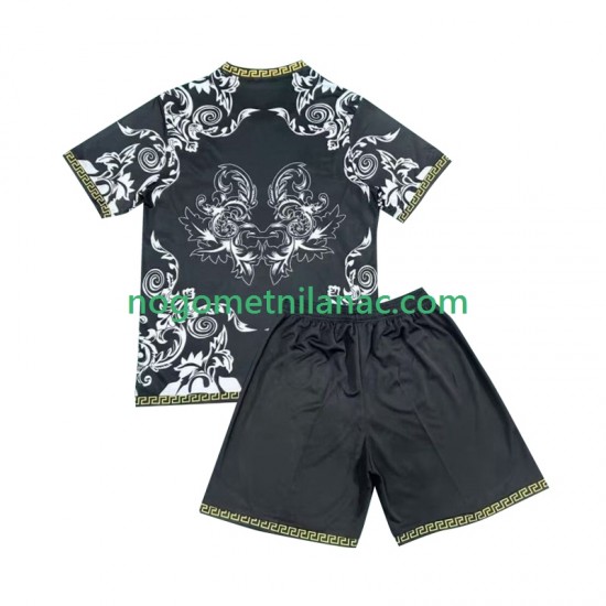 Dres Real Madrid Versace Black Edition Domaći 2024-2025 Kratkih Rukava - Dječji