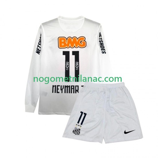 Dres Santos FC Neymar JR 11 2012 Retro Domaći 2011 Dugim Rukavima - Dječji