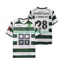 Dres Sporting CP Cristiano Ronaldo 28 2001 2003 Retro Domaći Kratkih Rukava - Muški Dres Sporting CP Cristiano Ronaldo 28 2001 2003 Retro Domaći Kratkih Rukava - Muški