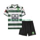 Dres Sporting CP 2001 2003 Retro Domaći Kratkih Rukava - Dječji