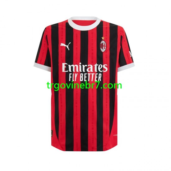 Dres AC Milan Domaći 2024-2025 Kratkih Rukava - Muški