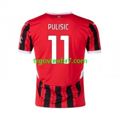 Dres AC Milan Pulisic 11 Domaći 2024-2025 Kratkih Rukava - Muški Dres AC Milan Pulisic 11 Domaći 2024-2025 Kratkih Rukava - Muški