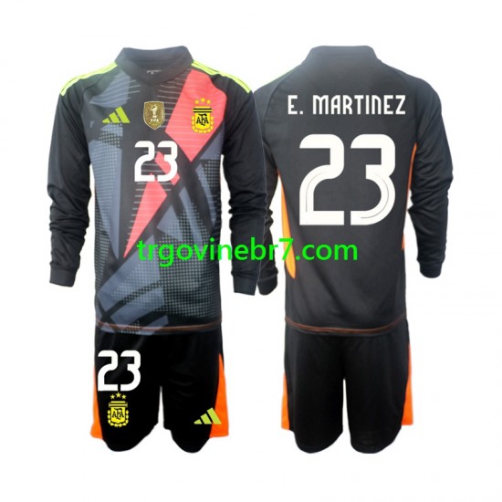 Golmanski Dres - Dres Argentina Emiliano Martinez 23 Domaći 2024 Dugim Rukavima - Dječji