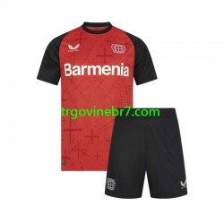 Dres Bayer 04 Leverkusen Domaći 2024-2025 Kratkih Rukava - Dječji Dres Bayer 04 Leverkusen Domaći 2024-2025 Kratkih Rukava - Dječji