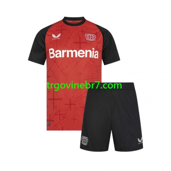 Dres Bayer 04 Leverkusen Domaći 2024-2025 Kratkih Rukava - Dječji