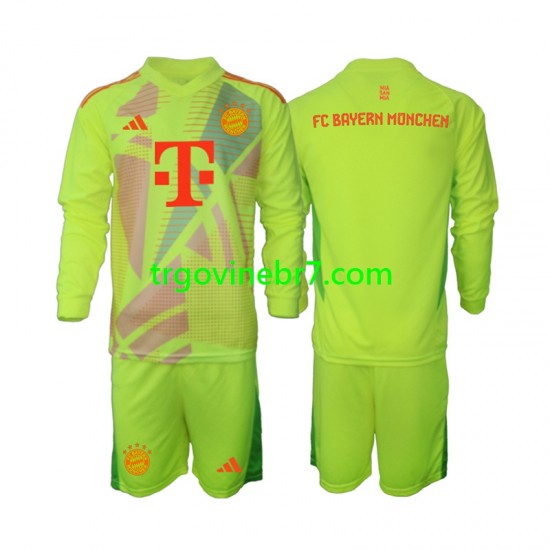 Golmanski Dres - Dres FC Bayern München Domaći 2024-2025 Dugim Rukavima - Dječji
