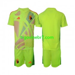 Golmanski Dres - Dres Belgija Gostujući Euro 2024 Kratkih Rukava - Dječji Golmanski Dres - Dres Belgija Gostujući Euro 2024 Kratkih Rukava - Dječji