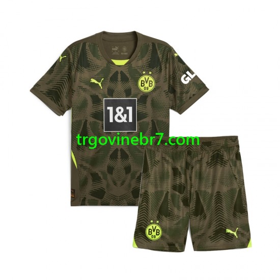 Golmanski Dres - Dres Borussia Dortmund Domaći 2024-2025 Kratkih Rukava - Dječji