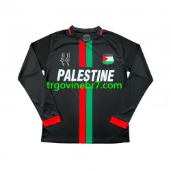 Dres Club Deportivo Palestino Center Stripre Domaći 2024-2025 Dugim Rukavima - Muški