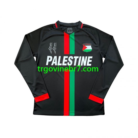 Dres Club Deportivo Palestino Center Stripre Domaći 2024-2025 Dugim Rukavima - Muški