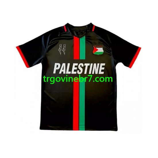 Dres Club Deportivo Palestino Center Stripre Domaći 2024-2025 Kratkih Rukava - Muški