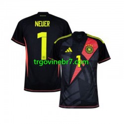 Golmanski Dres - Dres Njemačka Manuel Neuer 1 Domaći Euro 2024 Kratkih Rukava - Muški Golmanski Dres - Dres Njemačka Manuel Neuer 1 Domaći Euro 2024 Kratkih Rukava - Muški