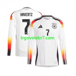 Dres Njemačka Havertz 7 Domaći Euro 2024 Dugim Rukavima - Muški Dres Njemačka Havertz 7 Domaći Euro 2024 Dugim Rukavima - Muški