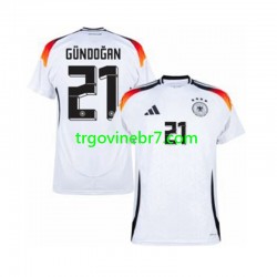 Dres Njemačka Ilkay Gundogan 21 Domaći Euro 2024 Kratkih Rukava - Muški Dres Njemačka Ilkay Gundogan 21 Domaći Euro 2024 Kratkih Rukava - Muški