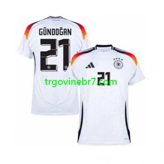 Dres Njemačka Ilkay Gundogan 21 Domaći Euro 2024 Kratkih Rukava - Muški
