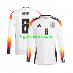 Dres Njemačka Toni Kroos 8 Domaći Euro 2024 Dugim Rukavima - Muški Dres Njemačka Toni Kroos 8 Domaći Euro 2024 Dugim Rukavima - Muški