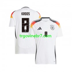 Dres Njemačka Toni Kroos 8 Domaći Euro 2024 Kratkih Rukava - Muški Dres Njemačka Toni Kroos 8 Domaći Euro 2024 Kratkih Rukava - Muški