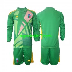 Golmanski Dres - Dres Italija Gostujući Euro 2024 Dugim Rukavima - Dječji Golmanski Dres - Dres Italija Gostujući Euro 2024 Dugim Rukavima - Dječji