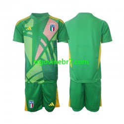 Golmanski Dres - Dres Italija Gostujući Euro 2024 Kratkih Rukava - Dječji Golmanski Dres - Dres Italija Gostujući Euro 2024 Kratkih Rukava - Dječji