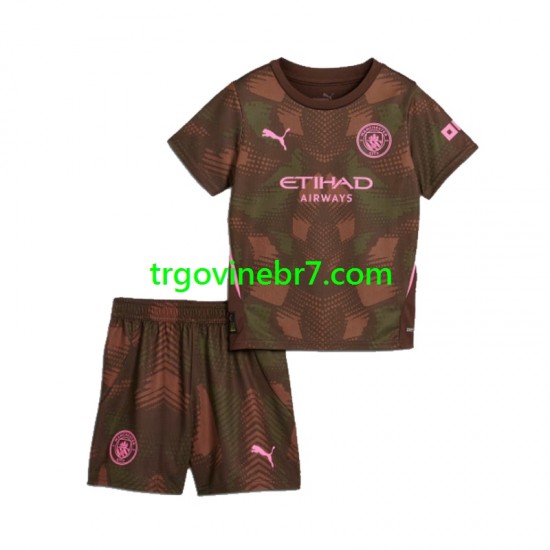 Golmanski Dres - Dres Manchester City Domaći 2024-2025 Kratkih Rukava - Dječji